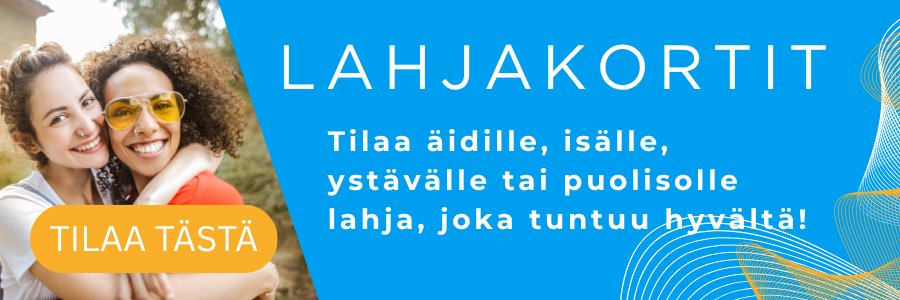 Lahjakortit hierontaan ja fysioterapiaan löydät verkkokaupastamme. Osta isälle, äidille, ystävälle tai puolisolle lahjakortti, joka tuntuu hyvältä.